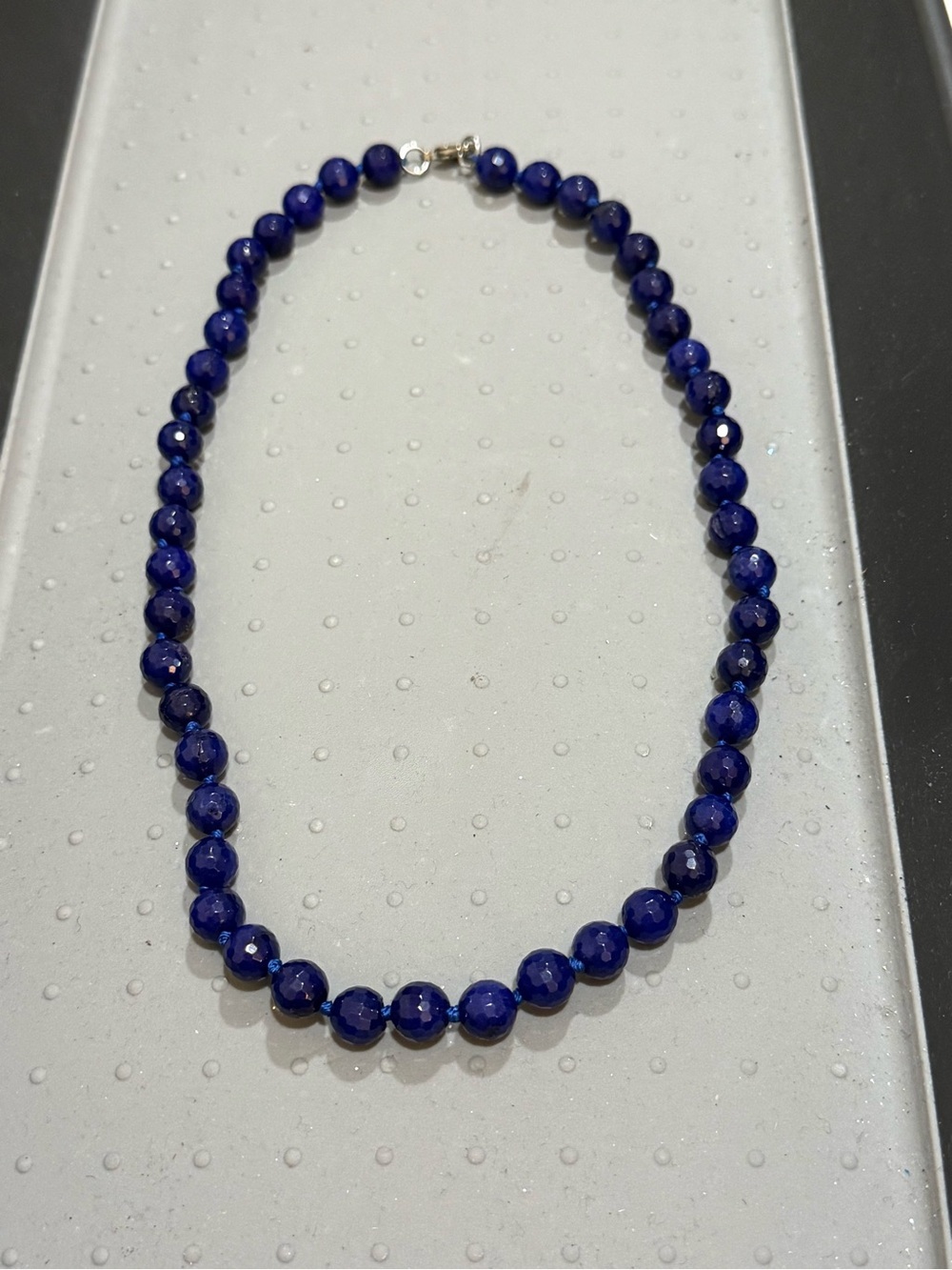 Bead Necklace - Deep Blue
